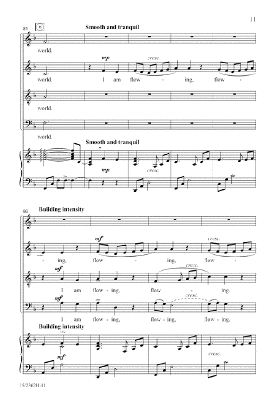 I Am the River 4-Part scores gallery preview page 12