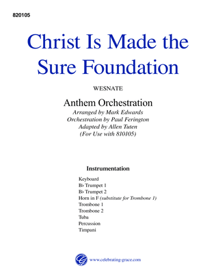 Christ Is Made the Sure Foundation Orchestration (Digital)