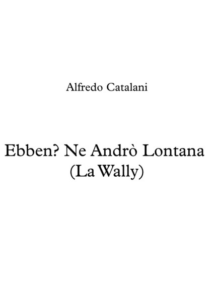 Ebben Ne andrò lontana (La Wally) - Catalani - Voice and two guitars