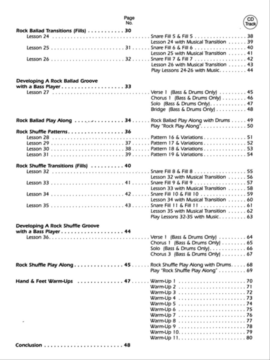 Ultimate Beginner Rock Drums Basics Drum Set scores gallery preview page 3