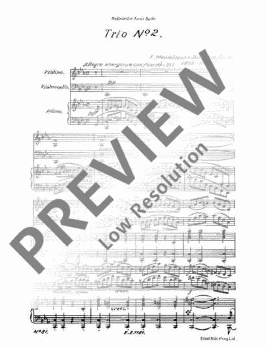 Piano Trio C minor Piano Trio C minor Piano Trio scores gallery preview page 4