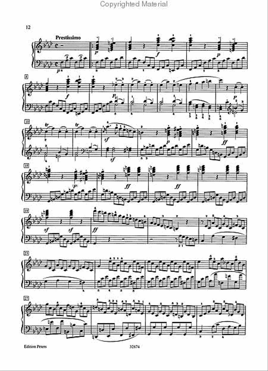 Sonate for Klavier Nr. 1 f-Moll op. 2; 1 Piano Solo scores gallery preview page 4