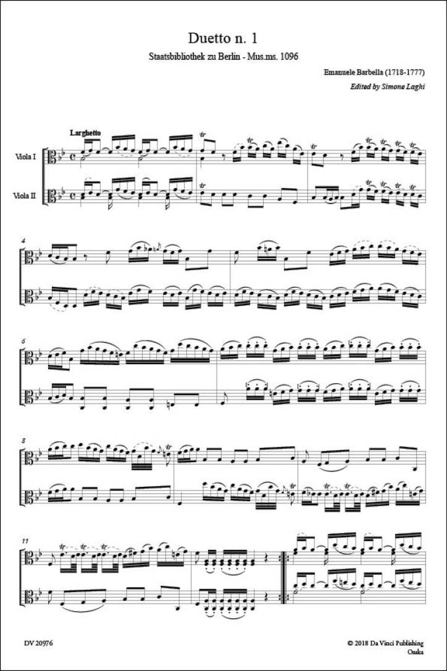 Duetti a due viole String Duet scores gallery preview page 2