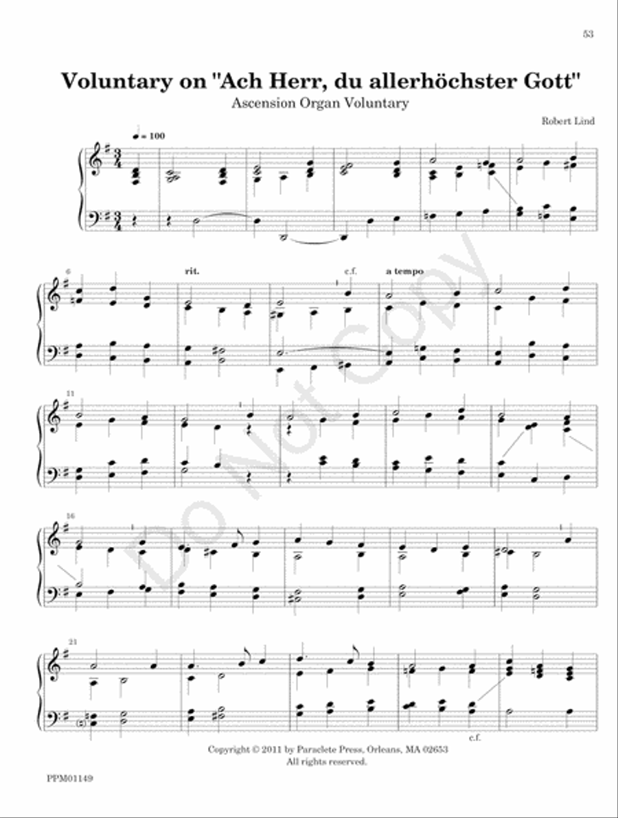Organ Works for the Church Year Organ scores gallery preview page 59