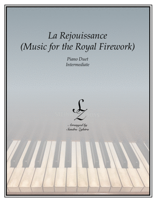 La Rejoiussance- Music for the Royal Firework (1 piano, 4 hand duet)