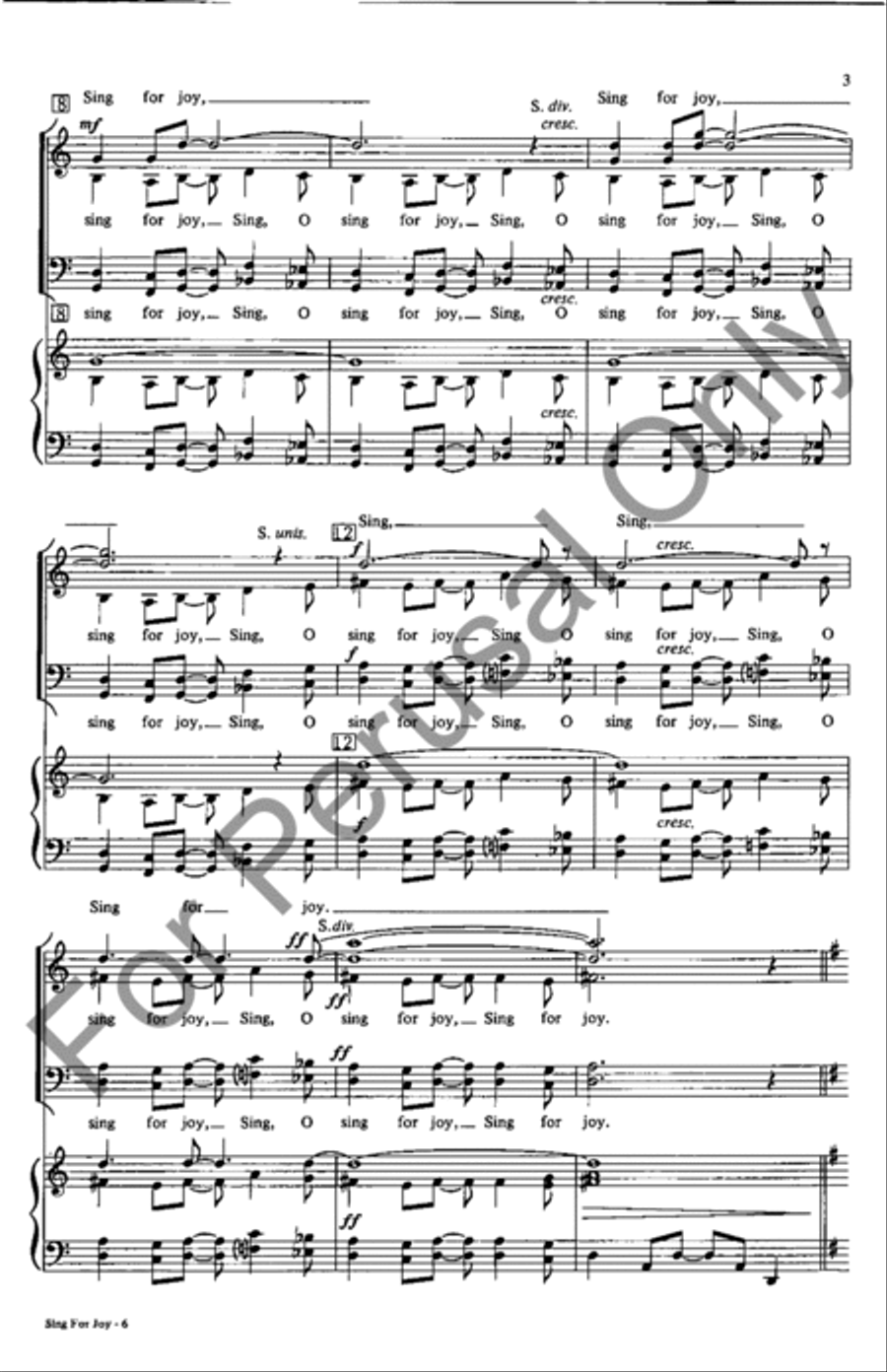 Sing For Joy Sing For Joy SSATB scores gallery preview page 3