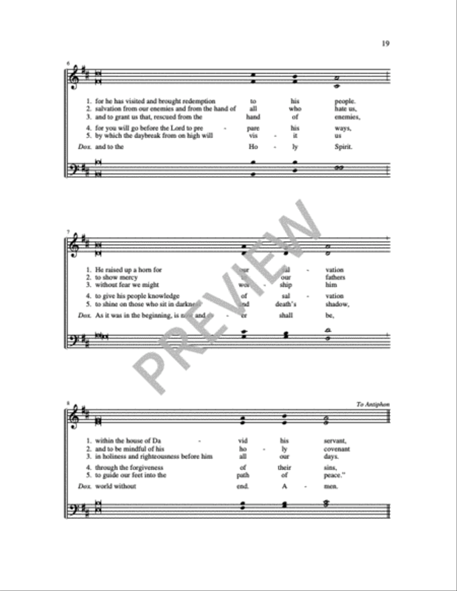 Communion Antiphons for Feasts and Solemnities - Volume 1 4-Part scores gallery preview page 8