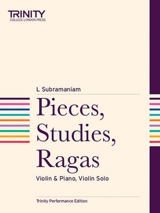 Book cover for L Subramaniam: Pieces, Studies, Ragas