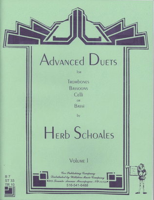 Advanced Duets for Lower Voiced Instruments, Volume 1