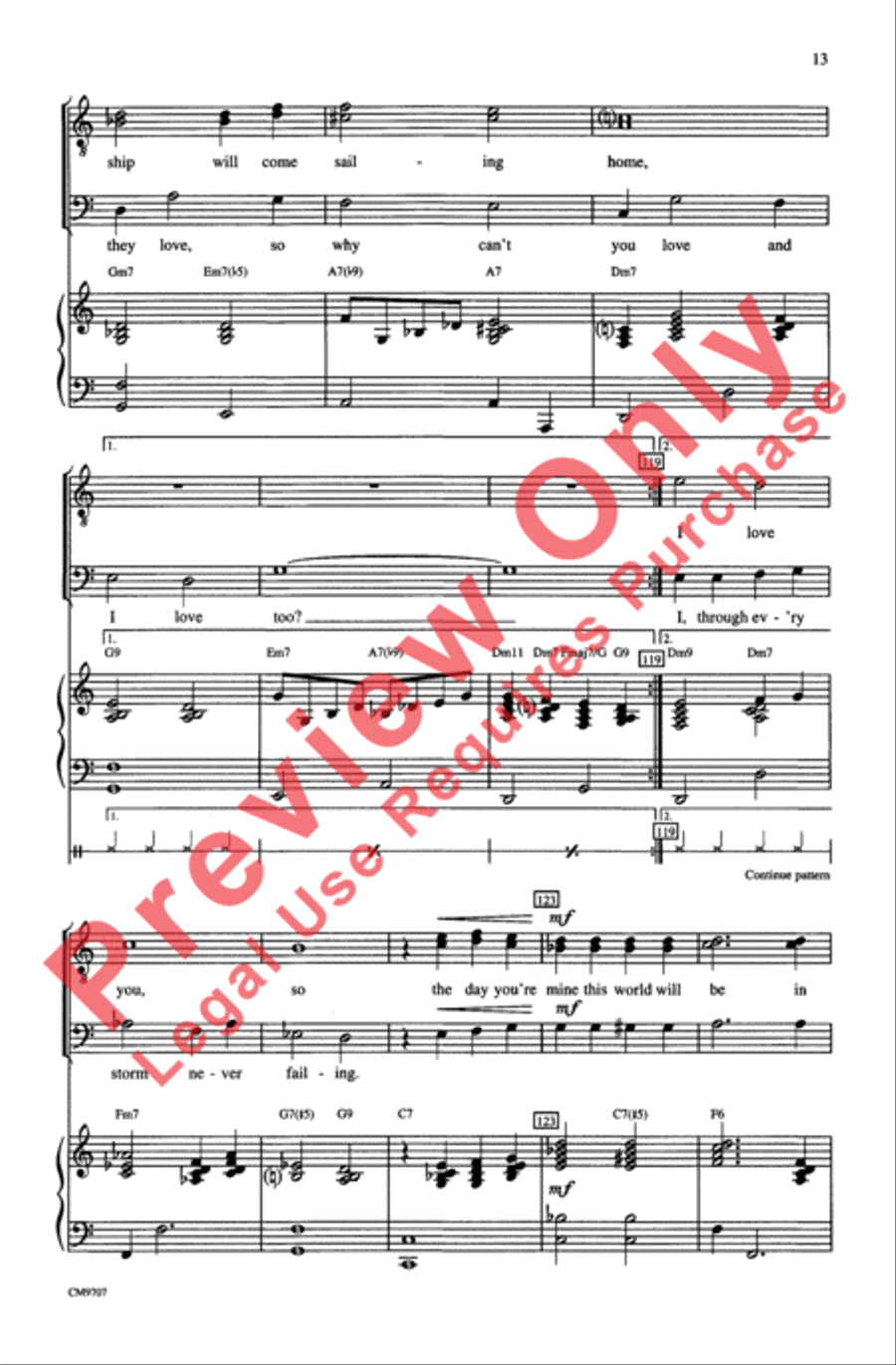 Gershwin Showcase Men's Choir scores gallery preview page 13