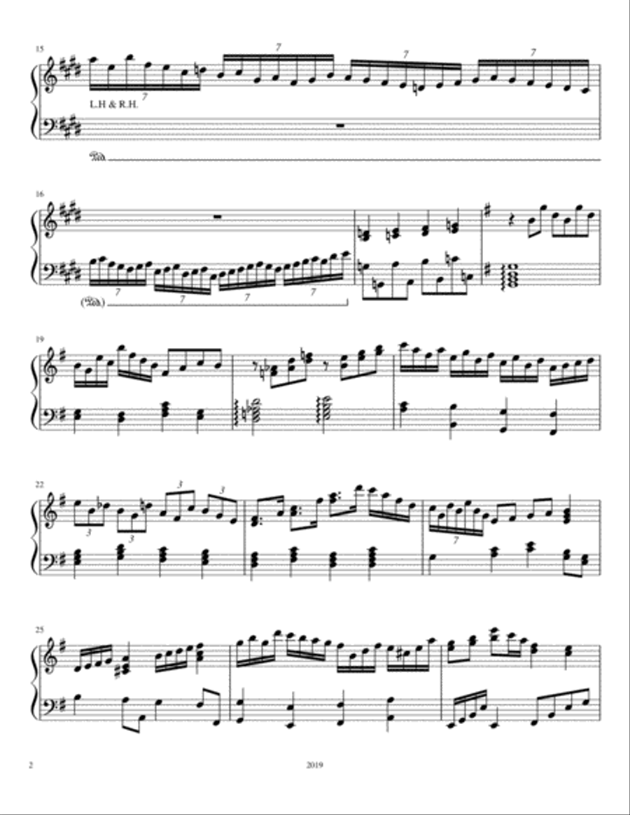 Piano Amore Piano Solo scores gallery preview page 2