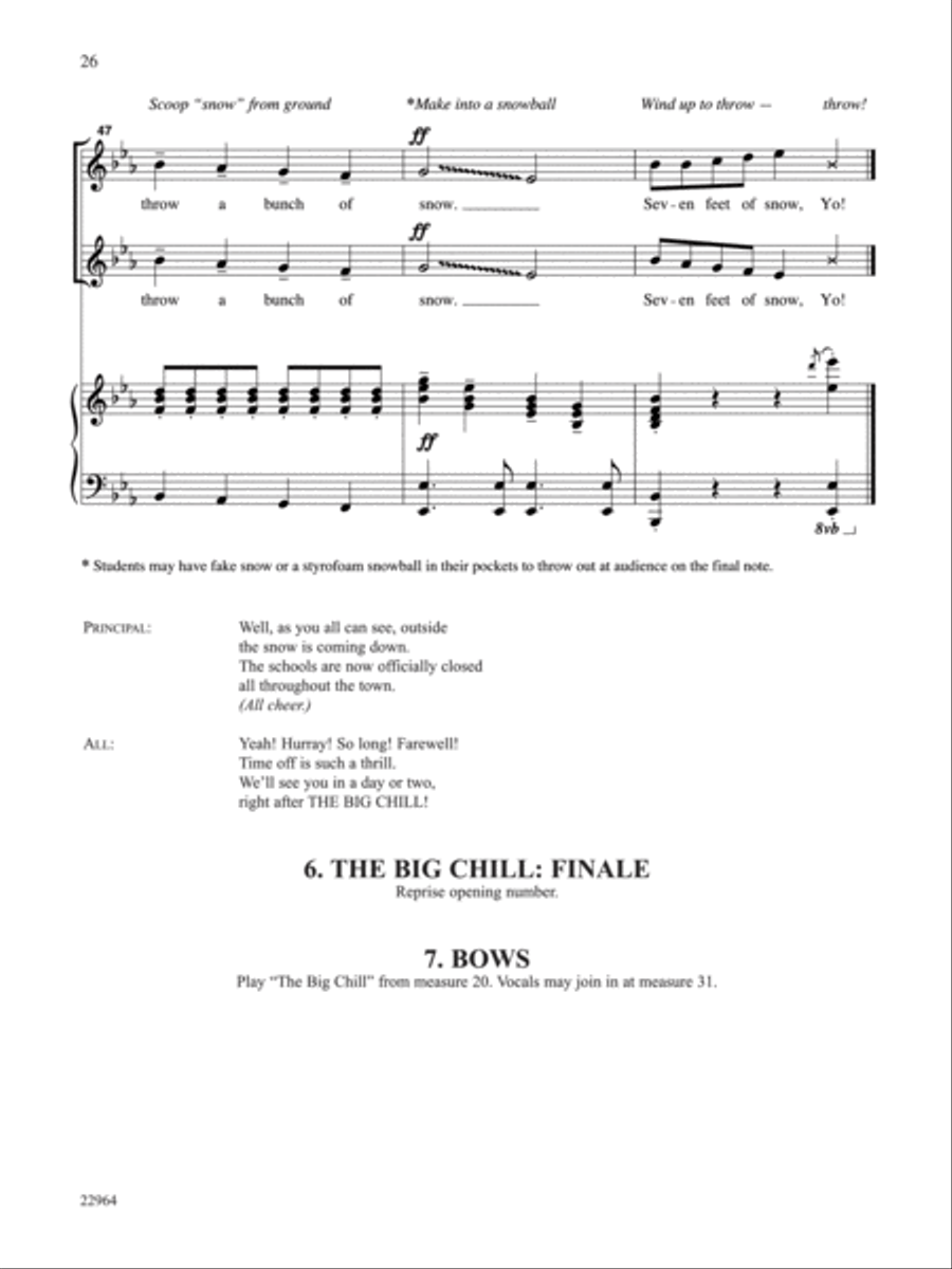 The Big Chill - Teacher's Handbook Unison Choir scores gallery preview page 30