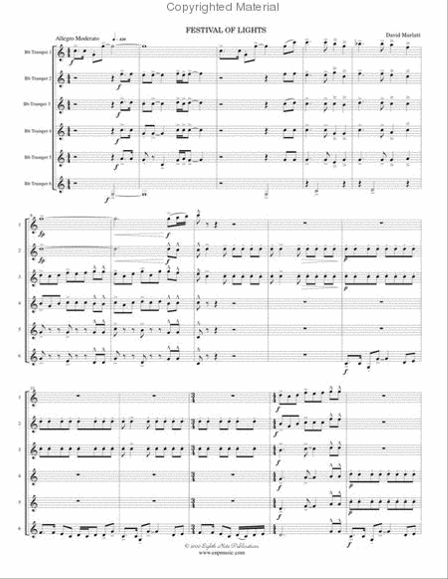 Festival of Lights Trumpet scores gallery preview page 2