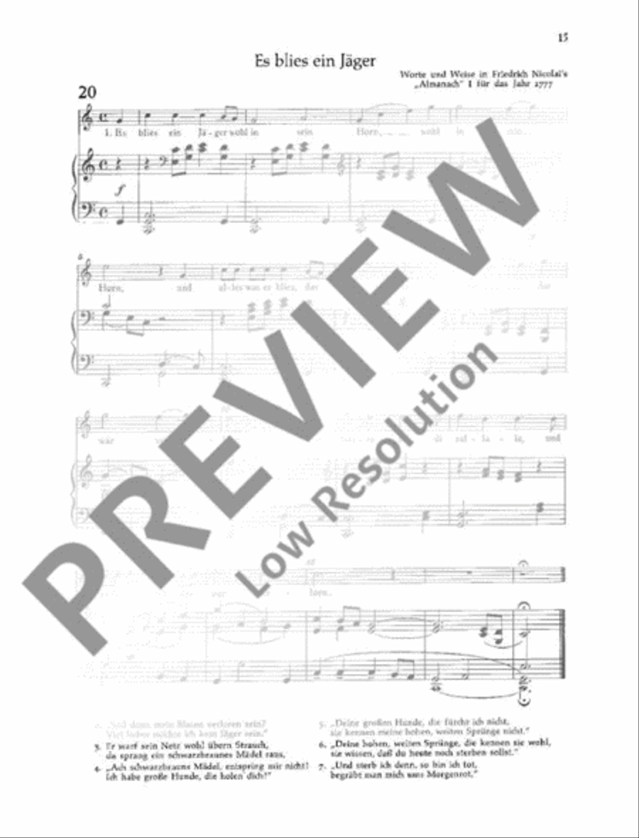 Deutsche Volkslieder Deutsche Volkslieder Flute scores gallery preview page 16