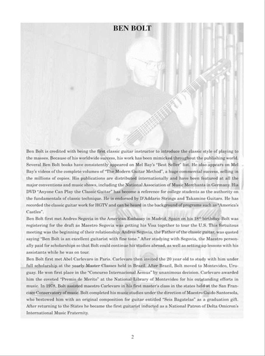 Carcassi in Tablature Acoustic Guitar scores gallery preview page 4