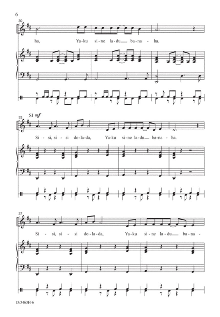 Banaha Banaha SSA scores gallery preview page 5