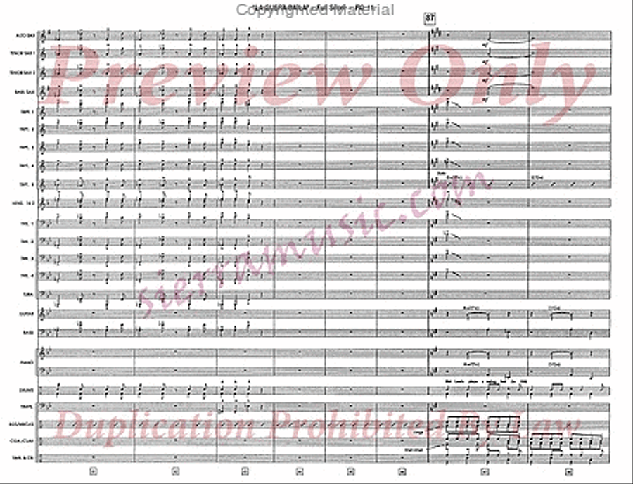 La Guera Baila (The Fair One Dances) Jazz Ensemble scores gallery preview page 12