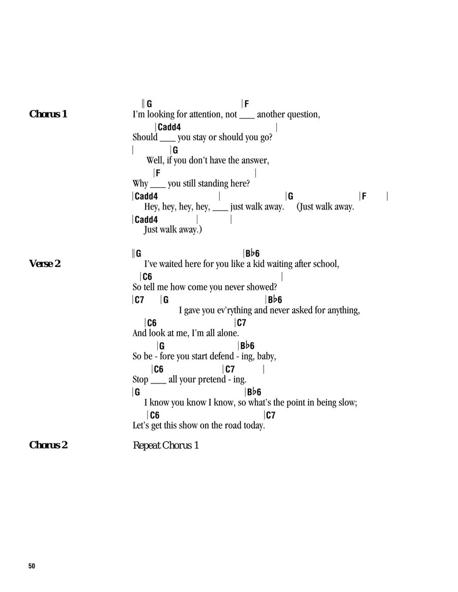 Walk Away Acoustic Guitar scores gallery preview page 2