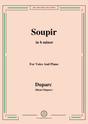 Duparc-Soupir in b minor