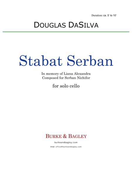 Stabat Serban for solo cello image number null