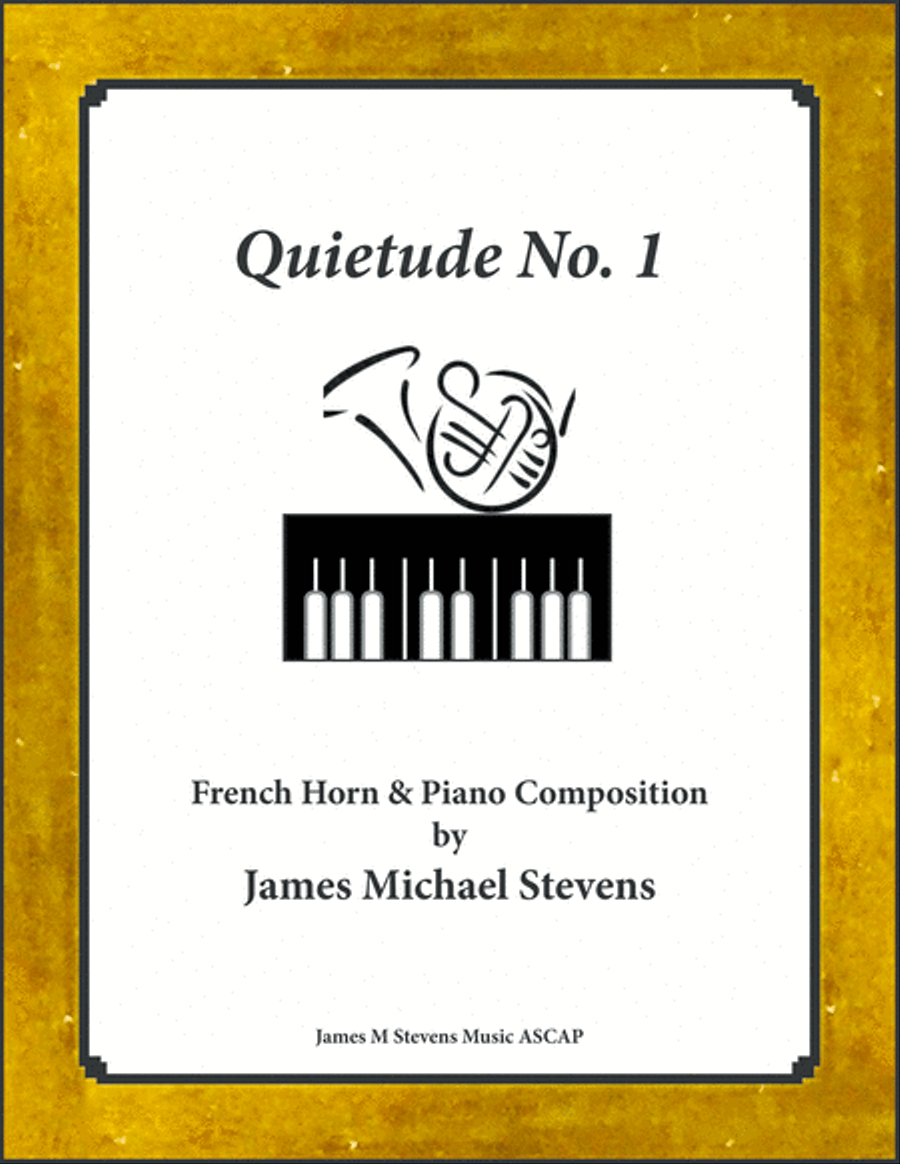 Quietude No. 1 - French Horn & Piano Horn scores gallery preview page 1