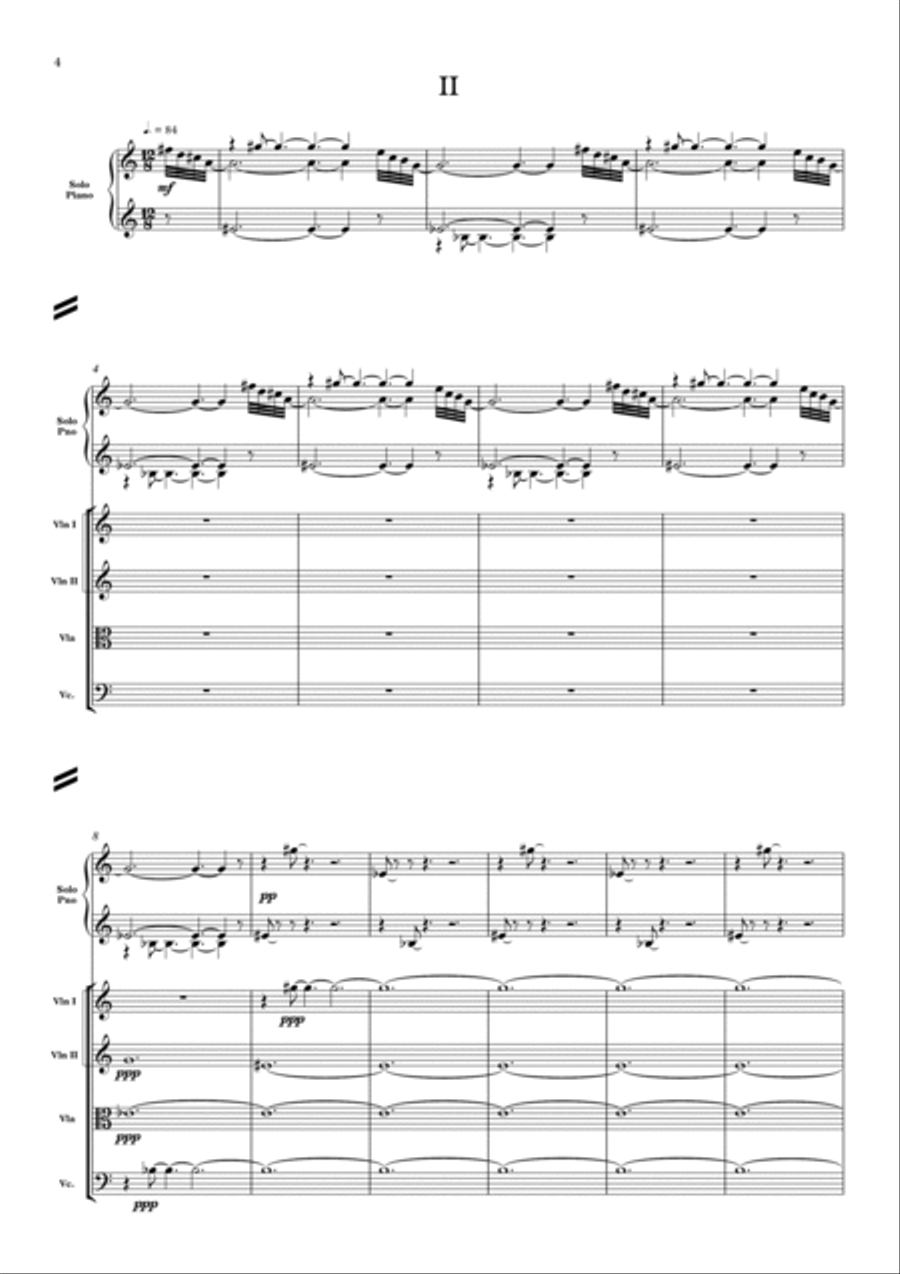 Piano Concerto Piano Quintet scores gallery preview page 5