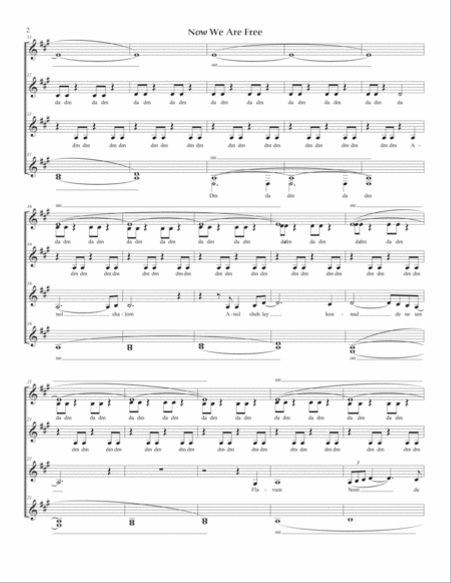 Now We Are Free SSAA scores gallery preview page 2