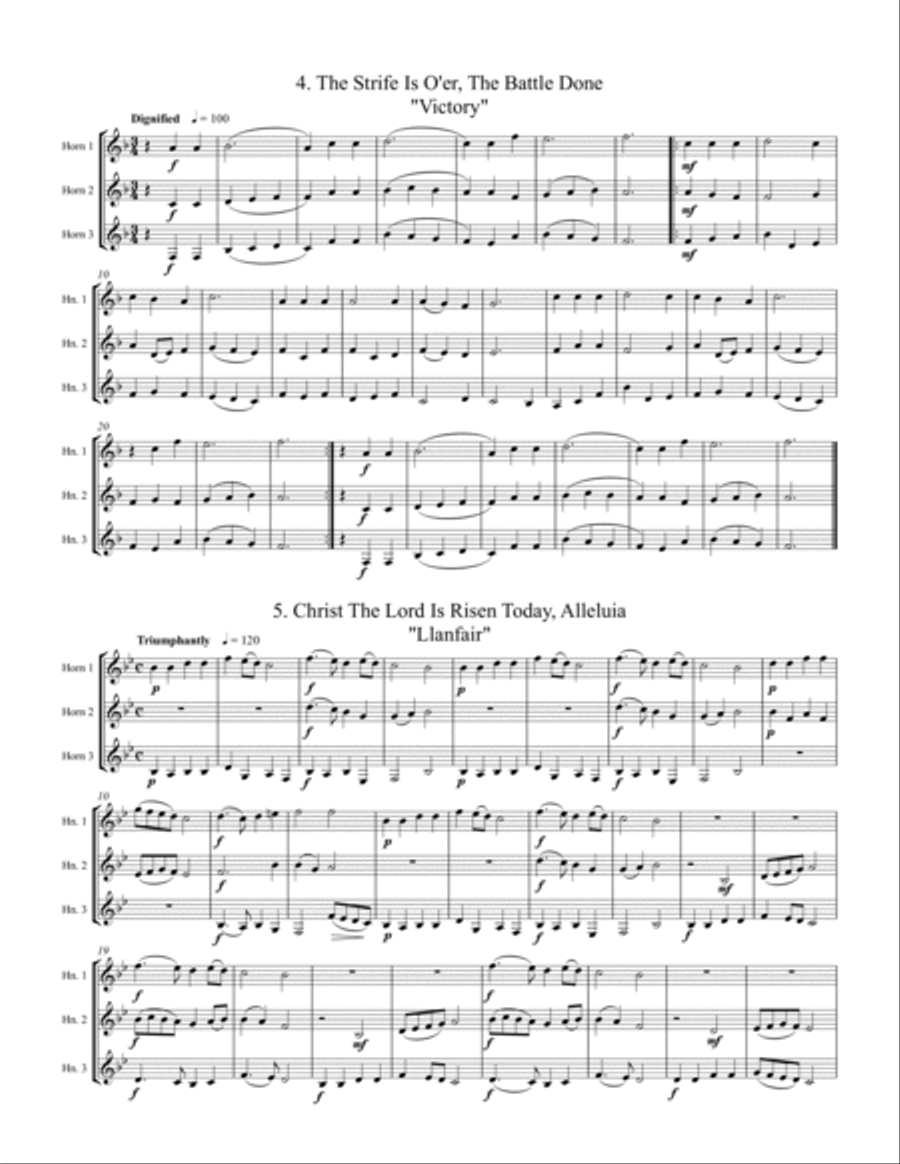 5 Easter Trios Woodwind Trio scores gallery preview page 4