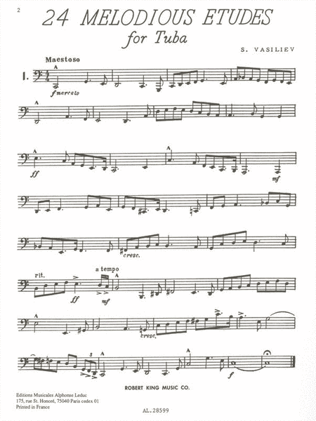 24 Melodious Etudes (tuba)