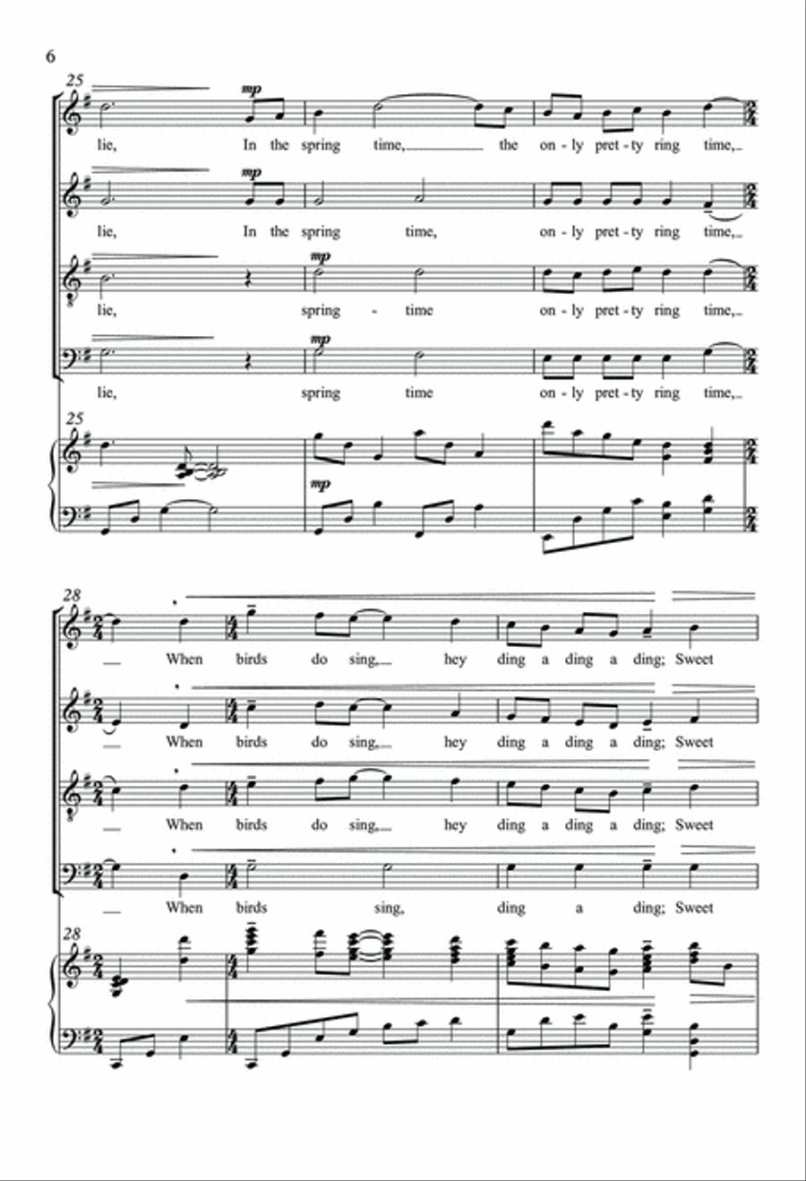 It Was a Lover and His Lass 4-Part scores gallery preview page 6