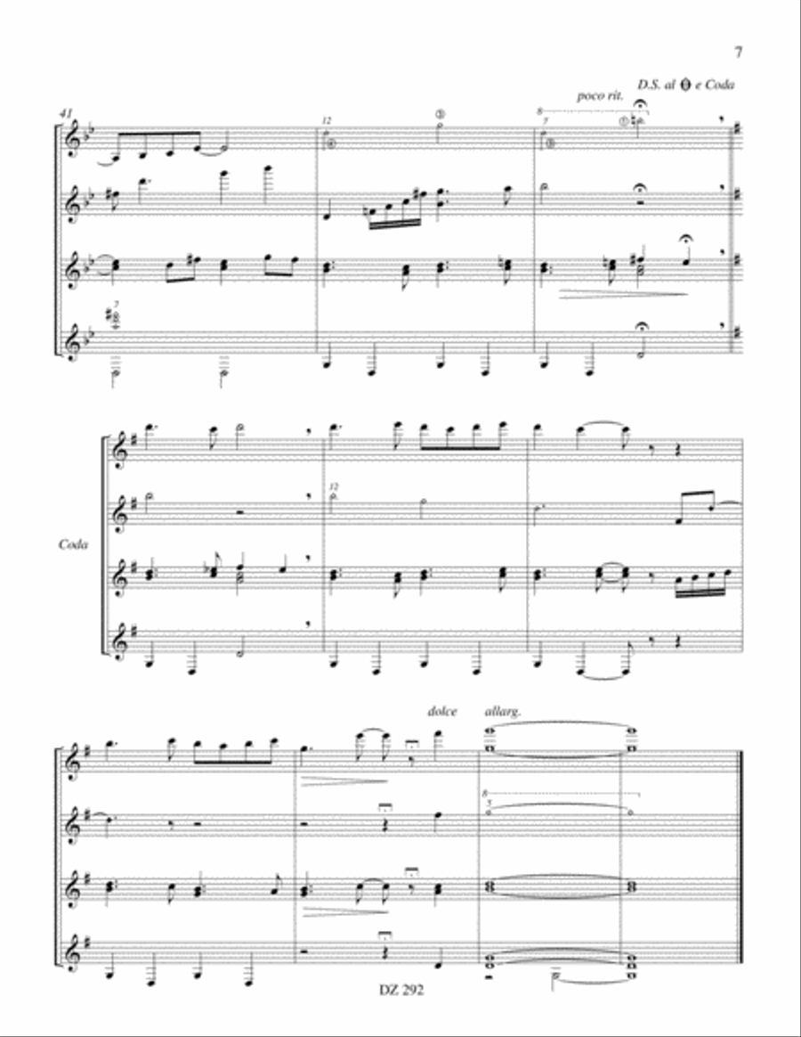 Petite sérénade rétro Petite sérénade rétro Guitar Ensemble scores gallery preview page 6