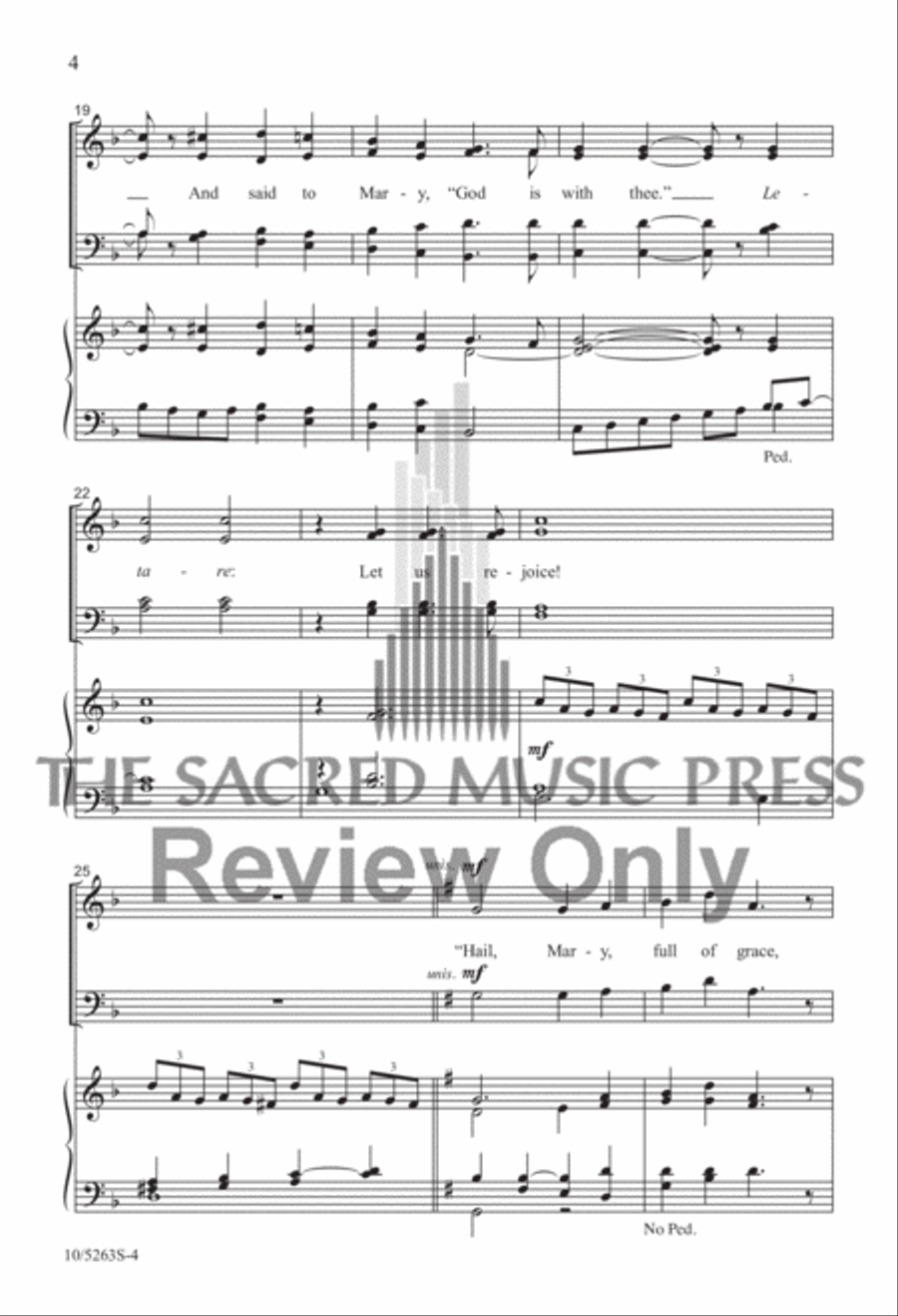 Gabriel, Archangel Bright 4-Part scores gallery preview page 4