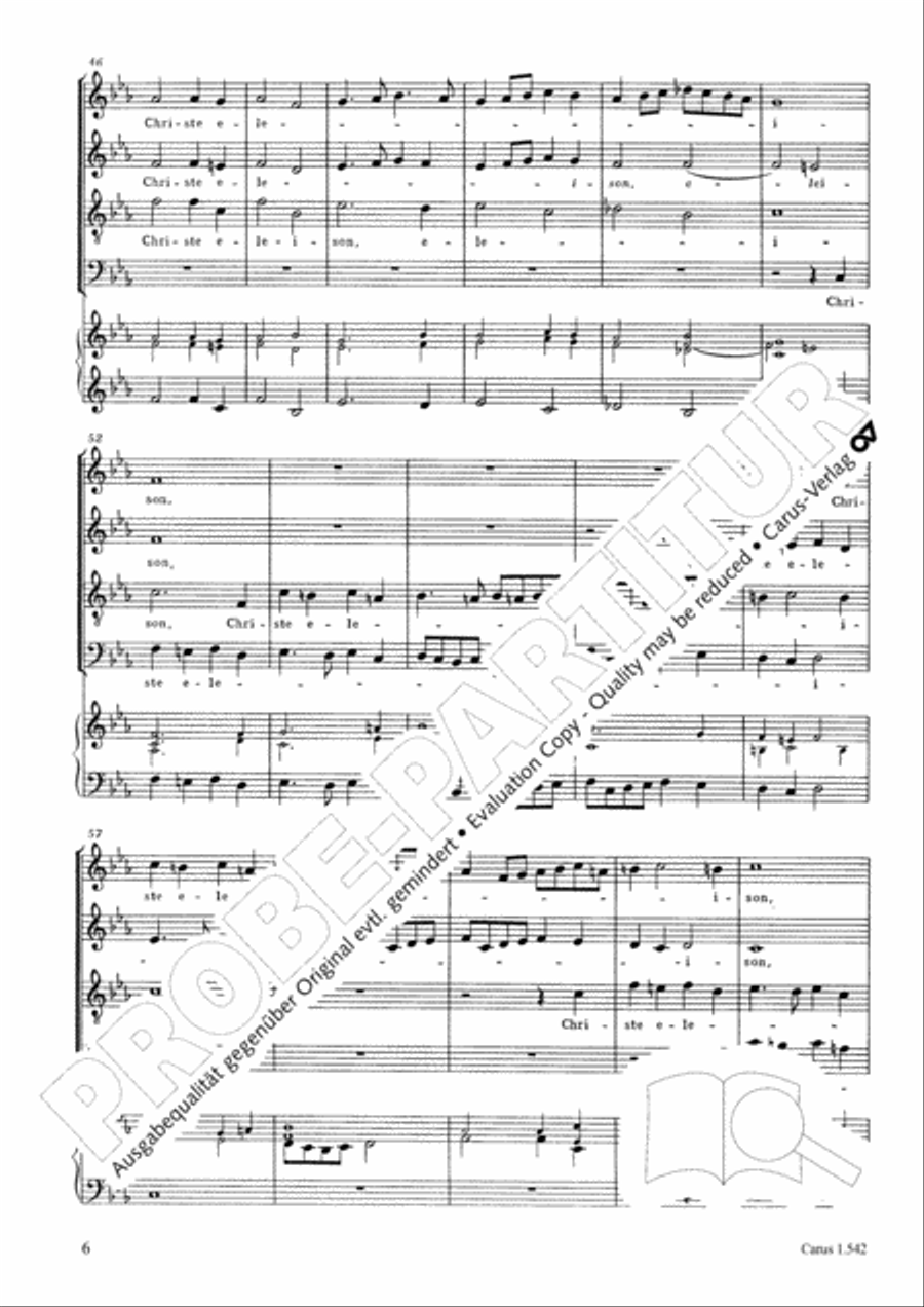 Messa a quattro voci da cappella 4-Part scores gallery preview page 7