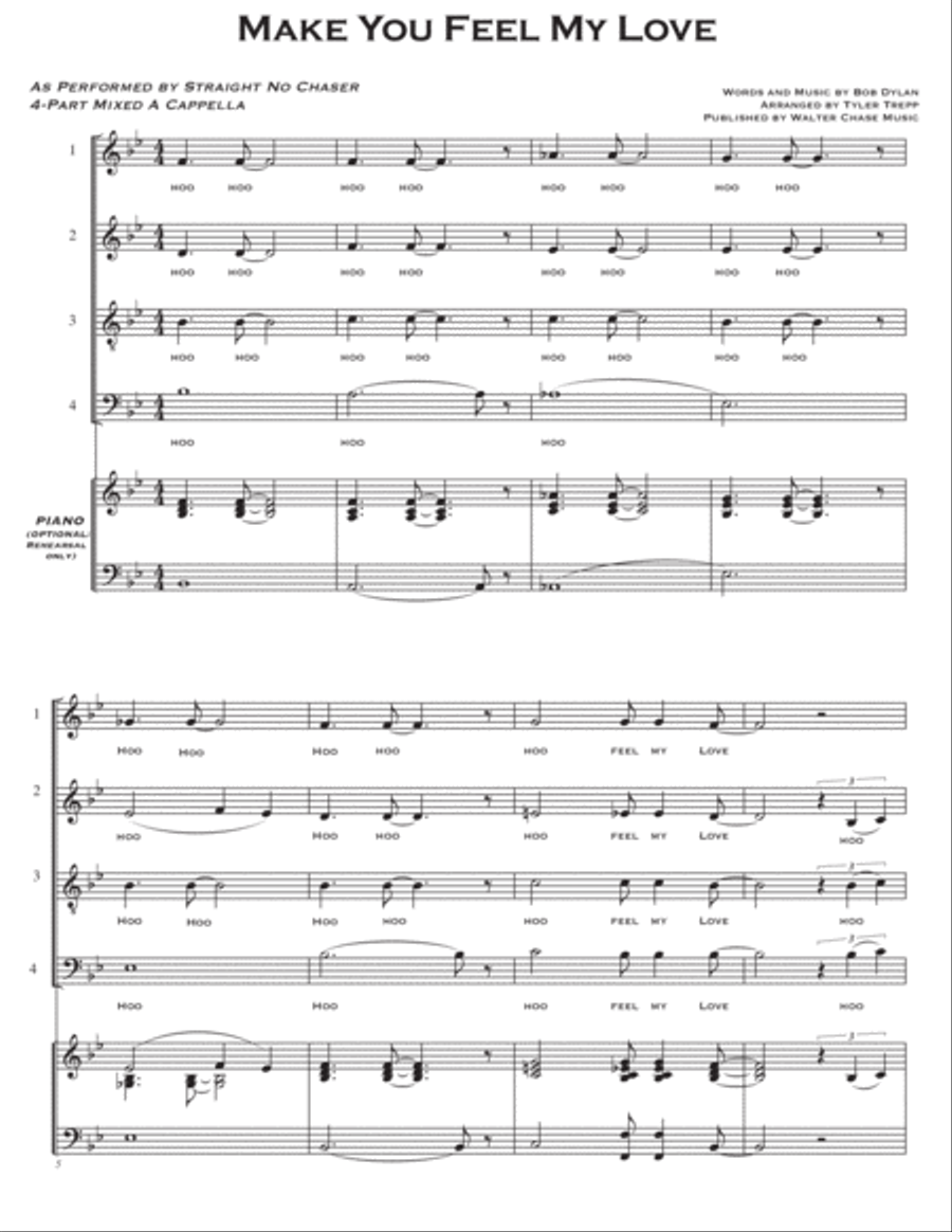 To Make You Feel My Love To Make You Feel My Love 4-Part scores gallery preview page 2