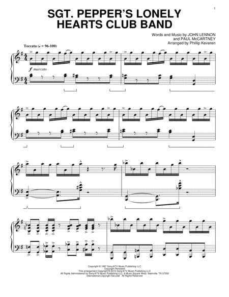 Sgt. Pepper's Lonely Hearts Club Band [Classical version] (arr. Phillip Keveren)