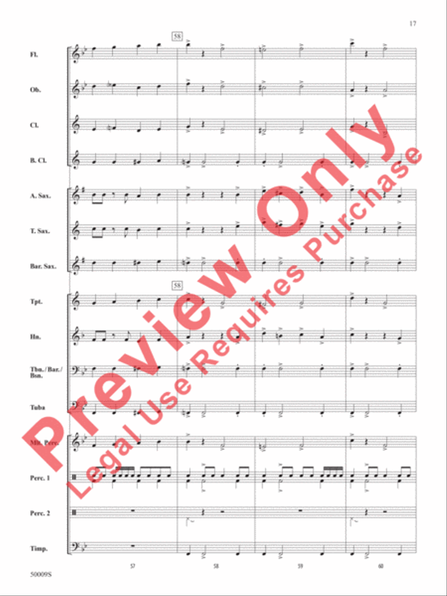 On to Victory Concert Band scores gallery preview page 18