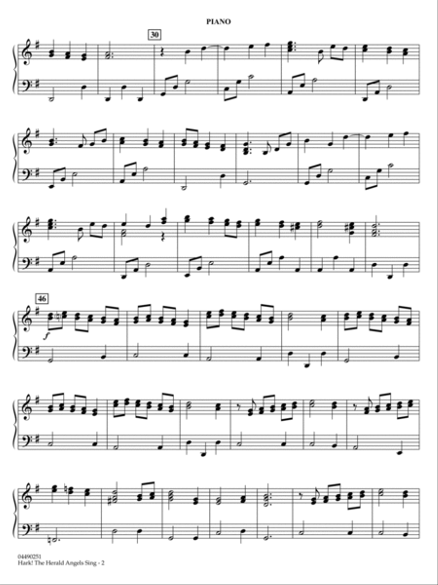 Hark! The Herald Angels Sing (arr. Ted Ricketts) - Piano Full Orchestra scores gallery preview page 2