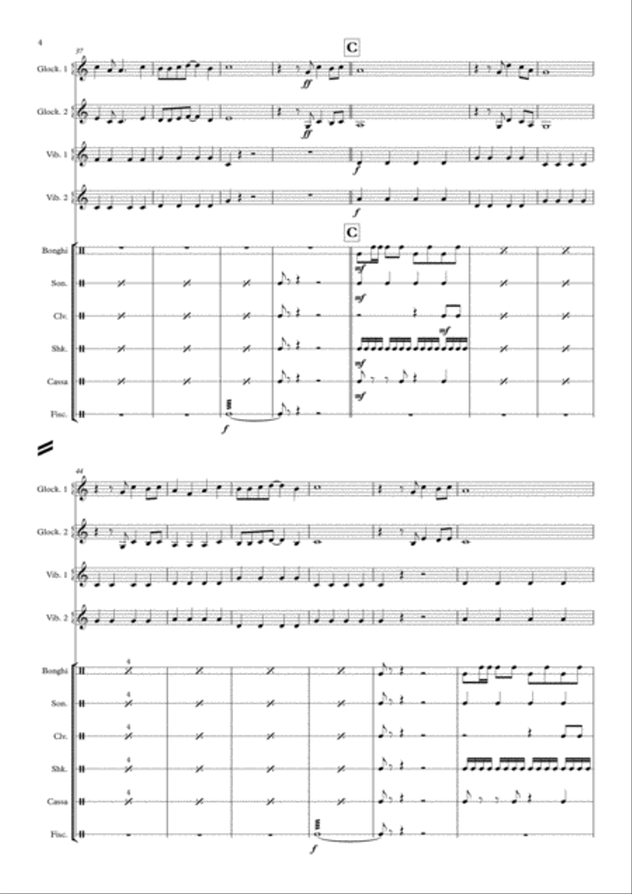 Feliz Navidad Christmas scores gallery preview page 4