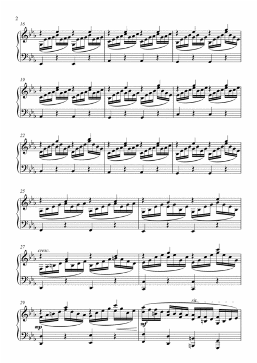 Vicissitude No 1 Piano Solo scores gallery preview page 2