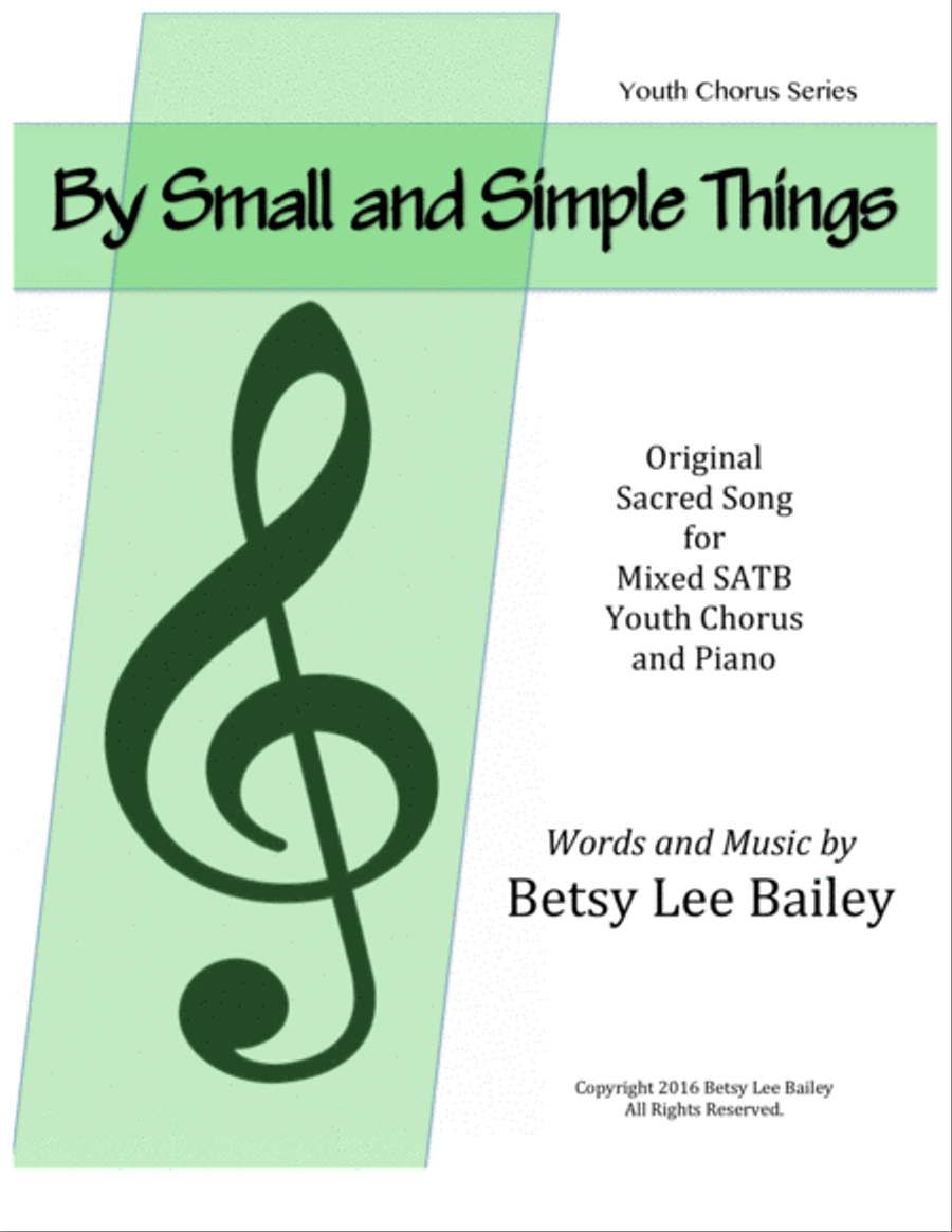 By Small and Simple Things 4-Part scores gallery preview page 1
