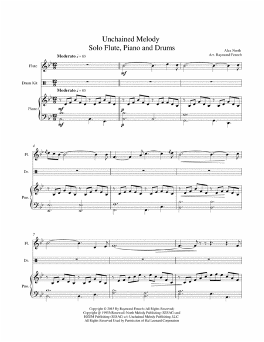 Unchained Melody Small Ensemble scores gallery preview page 6