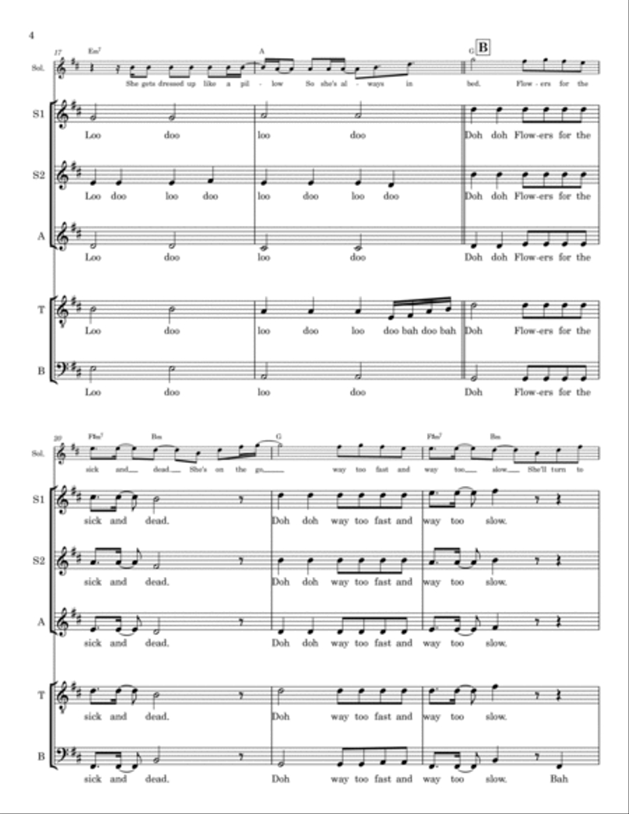 Where'd All The Time Go? 4-Part scores gallery preview page 4