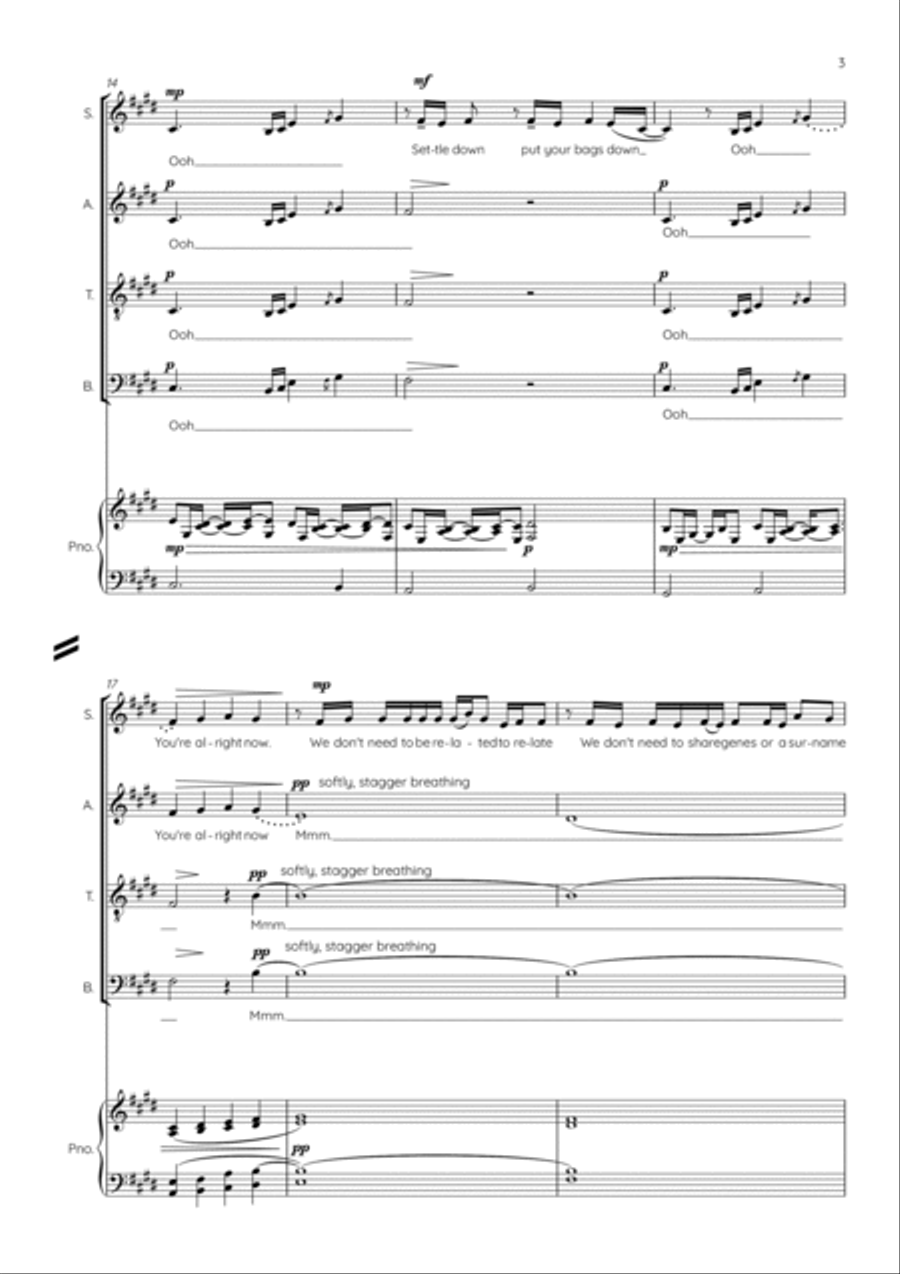 Chosen Family Chosen Family Choir scores gallery preview page 3
