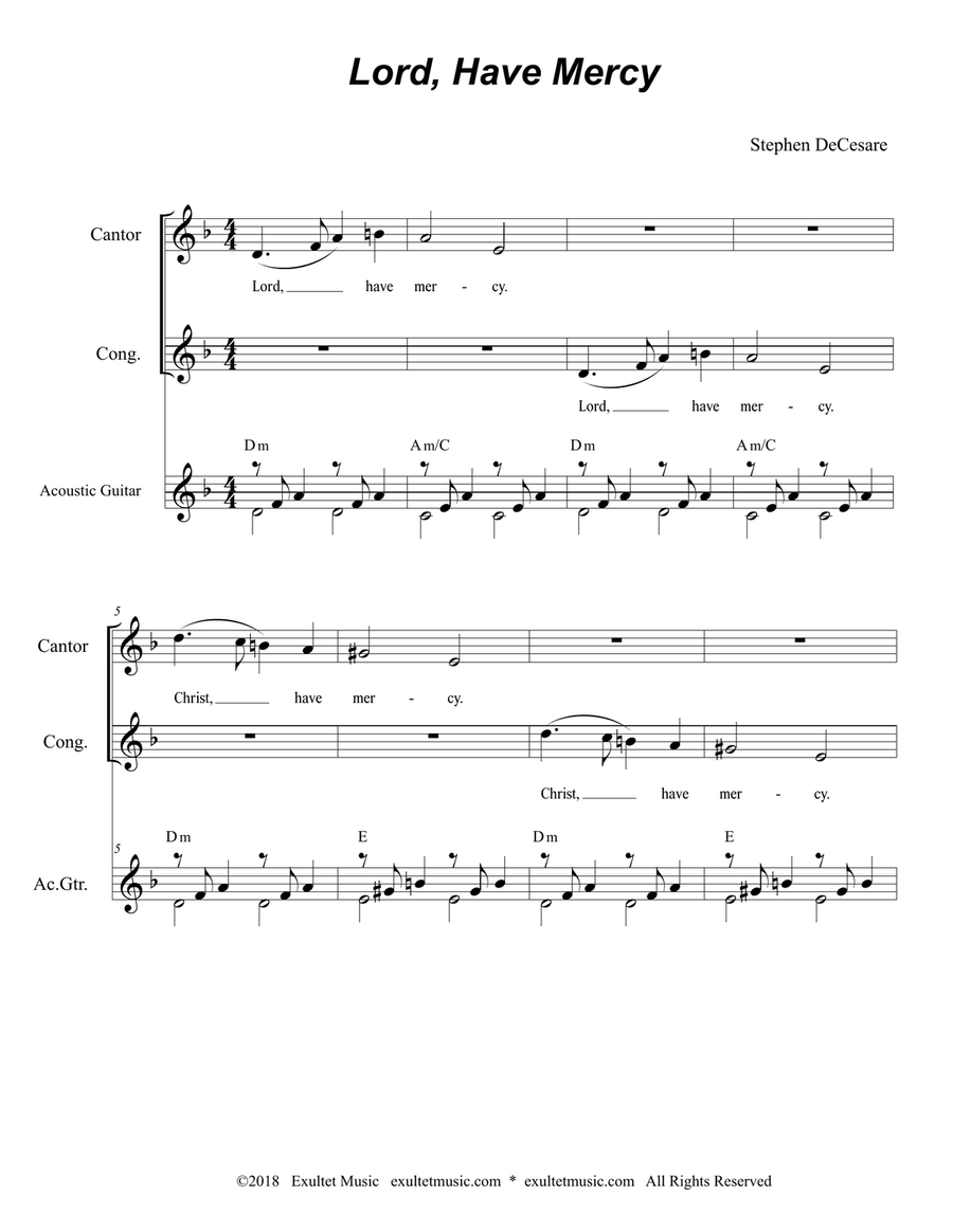 Mass Of Saint Francis (Full Score) Unison Choir scores gallery preview page 2