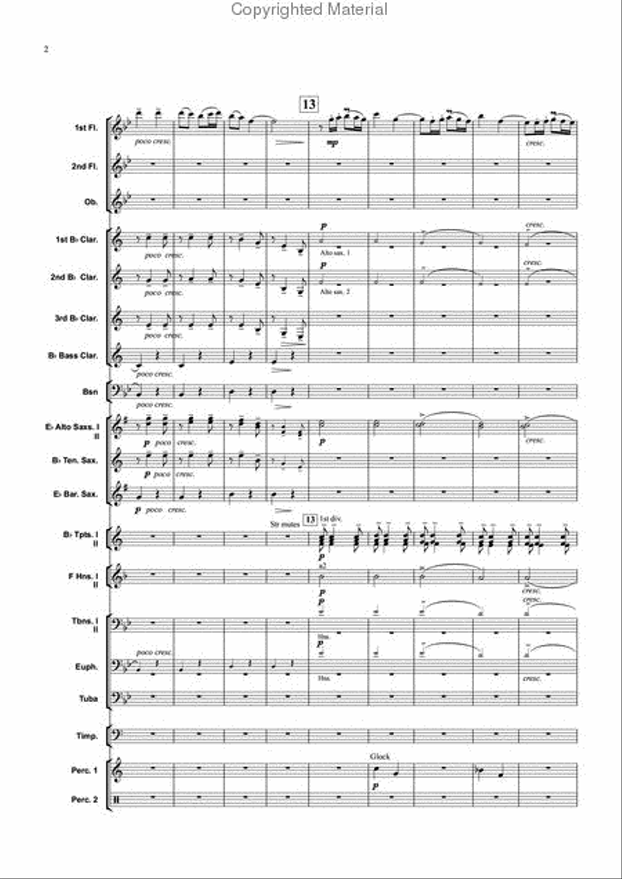 Chanson de Matin Concert Band scores gallery preview page 3