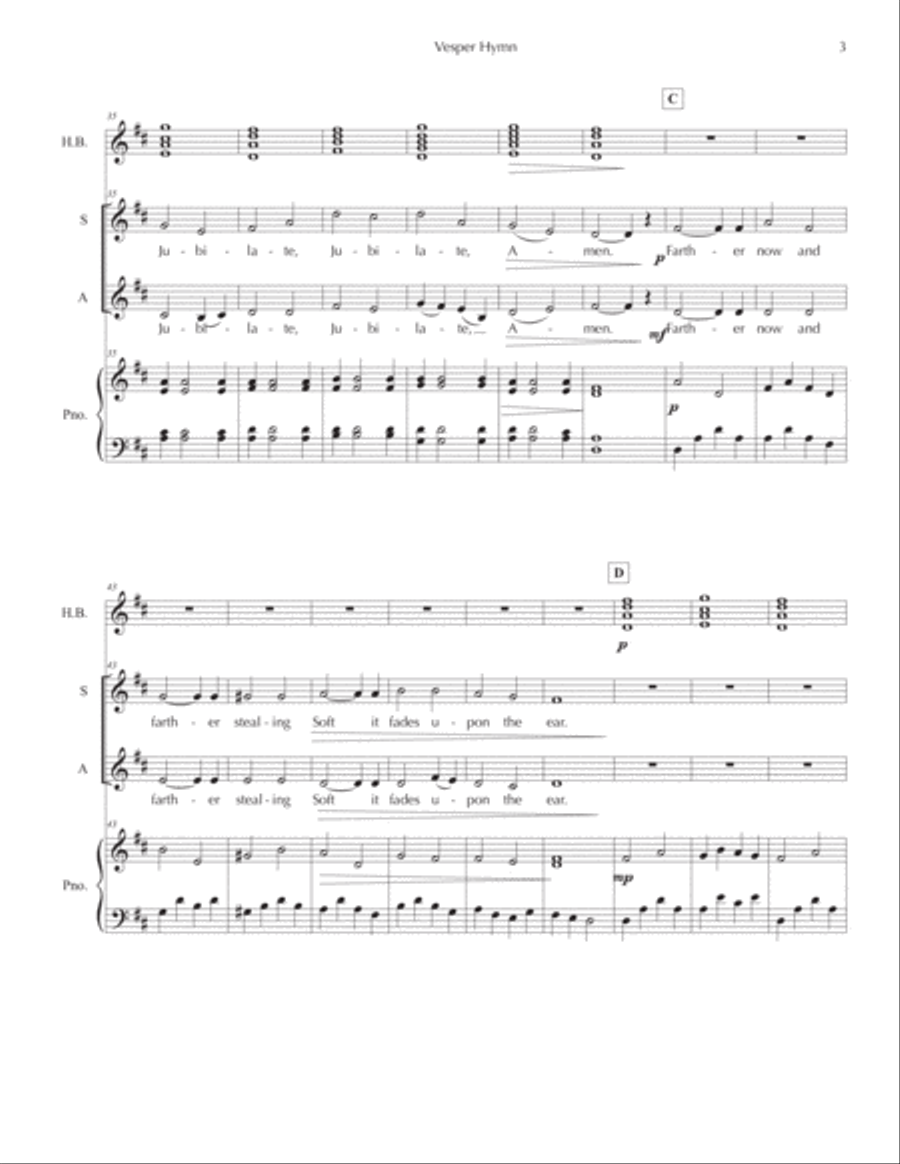 Vesper Hymn SA scores gallery preview page 4