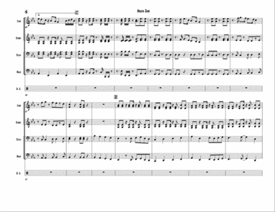 Halfa Sun for Steel Band (Full Band Arrangement) Steel Drum Band scores gallery preview page 4