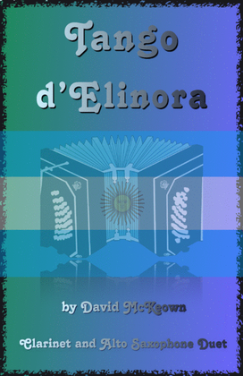 Book cover for Tango d'Elinora, for Clarinet and Alto Saxophone Duet