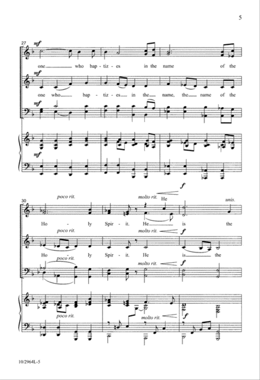 Here is the Lamb of God 4-Part scores gallery preview page 5