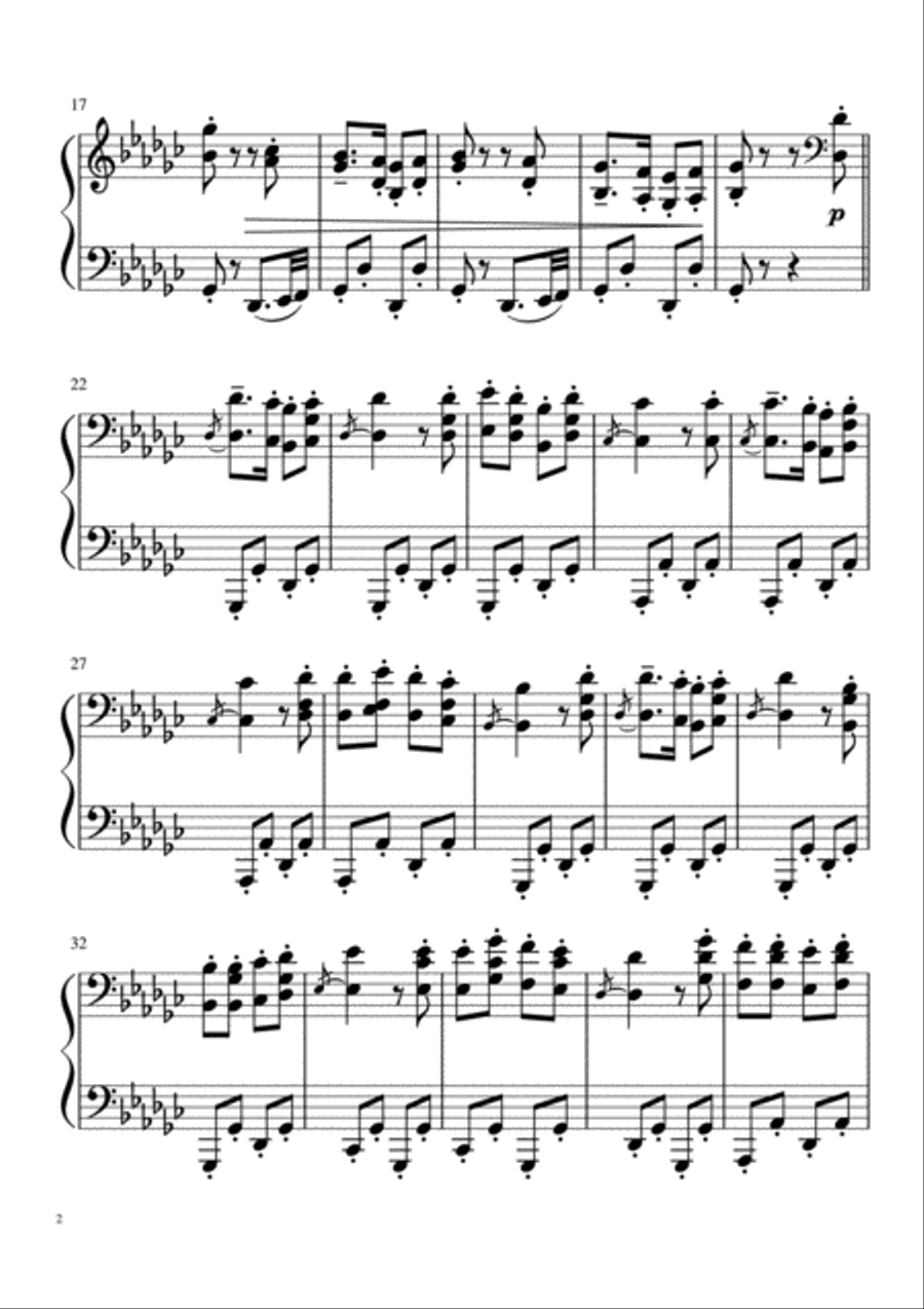 Leron Leron Sinta - arranged for Piano Solo Piano Solo scores gallery preview page 4